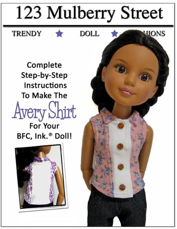 Avery Shirt Pattern for BFC, Ink. Dolls Online Hot Sale