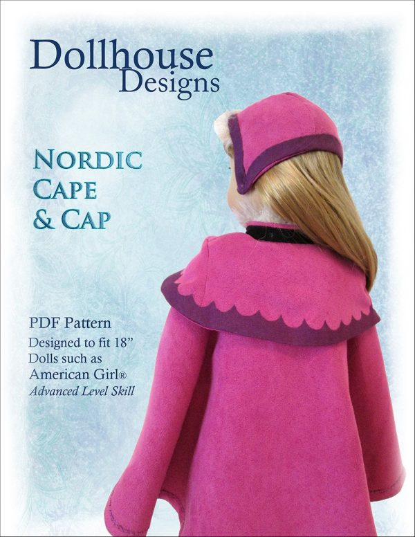 Nordic Winter Cape & Cap 18  Doll Clothes Online