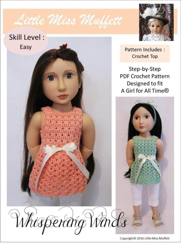 Whispering Winds Crochet Pattern for AGAT Dolls on Sale