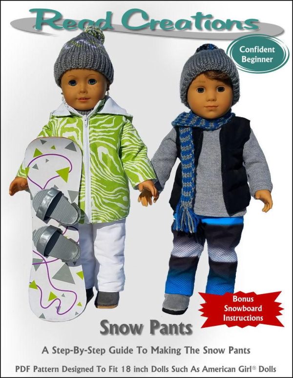 Snow Pants 18  Doll Clothes Pattern Hot on Sale