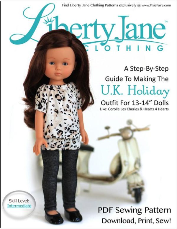 U.K. Holiday Outfit for Les Cheries and Hearts for Hearts Girls Dolls Supply