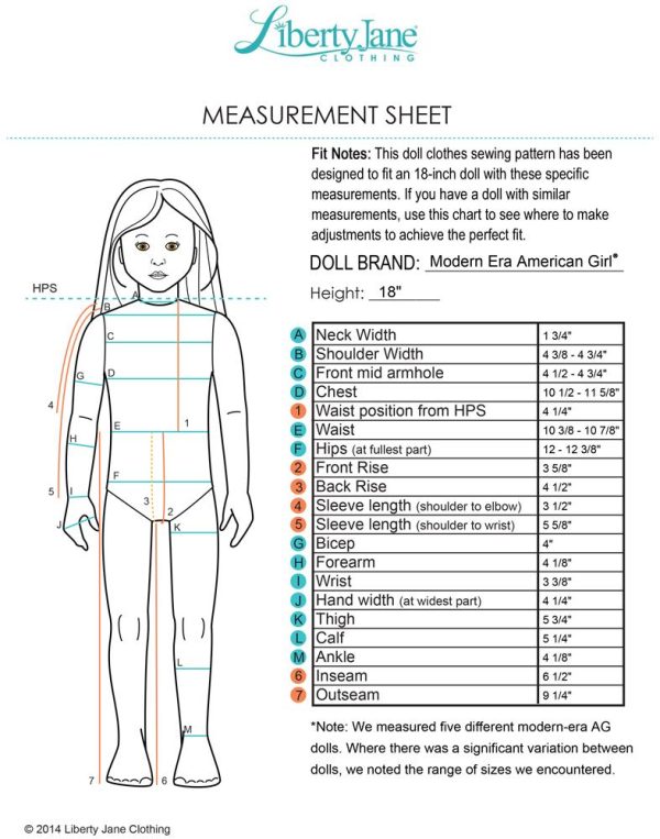 Back to School Skirt 18  Doll Clothes Pattern Online now - Image 5