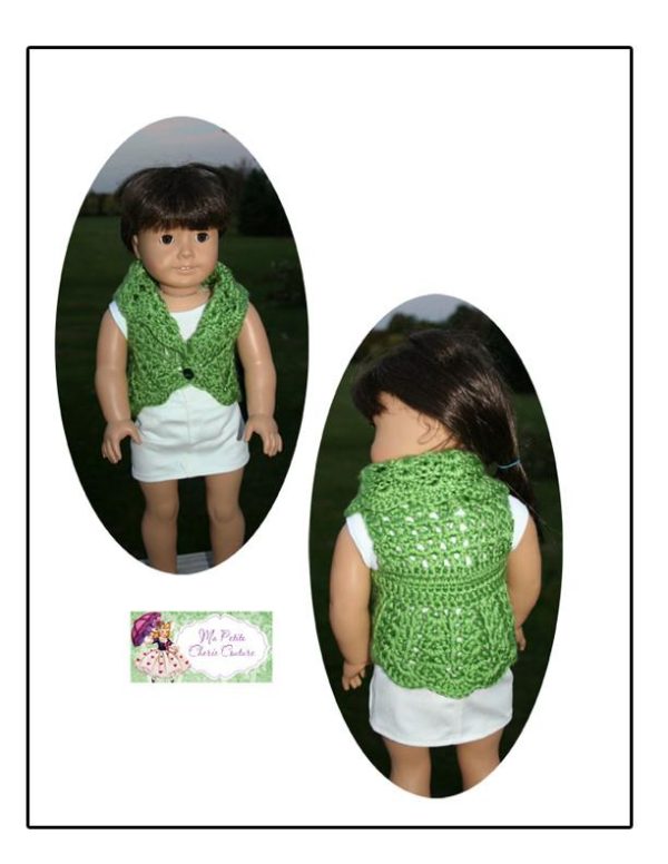 Cir-Collar Vest Crochet Pattern Online Sale - Image 3