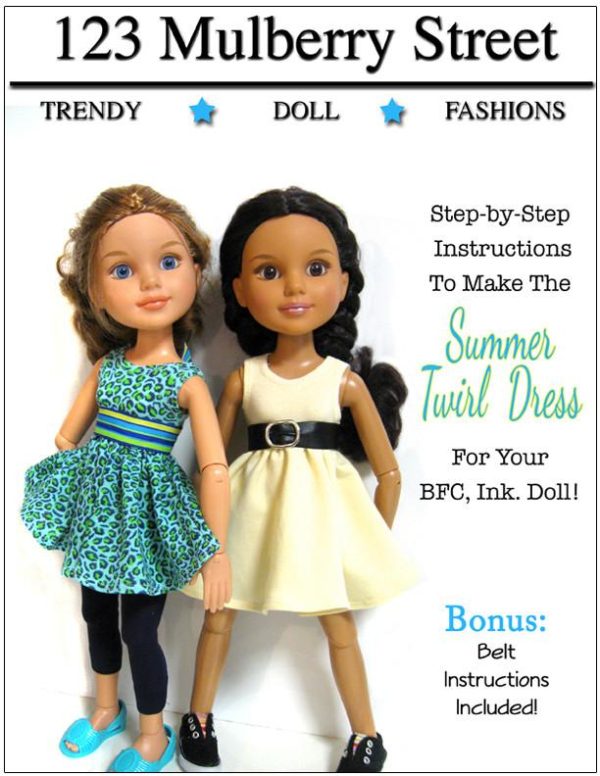 Summer Twirl Dress Pattern for BFC, Ink. Dolls Online Hot Sale
