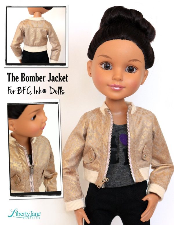 Bomber Jacket for BFC, Ink. Dolls Online now - Image 2