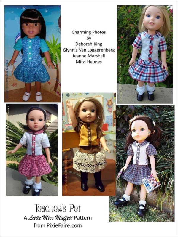 Teacher s Pet 14-14.5  Doll Clothes Pattern Supply - Image 2