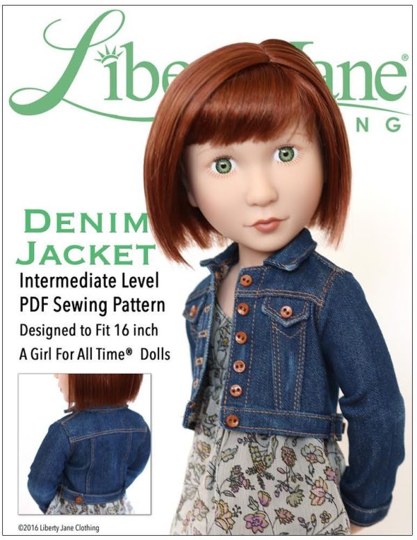 Denim Jacket Pattern for AGAT Dolls For Cheap