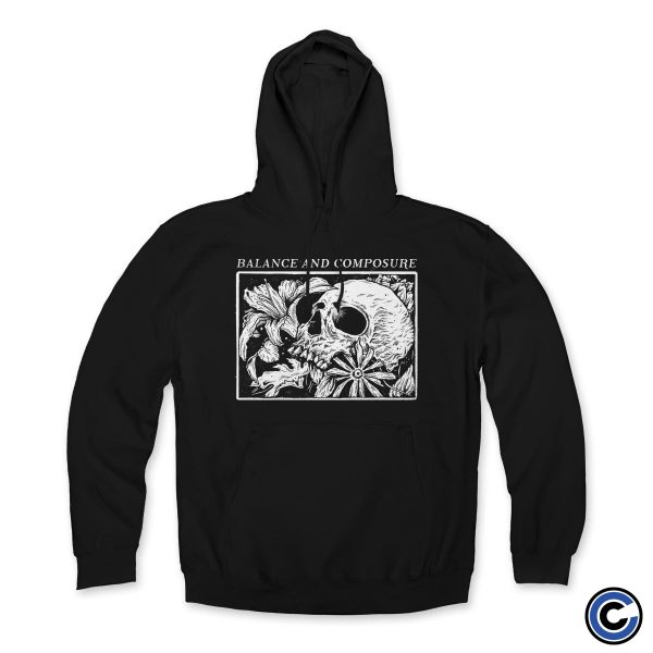 Balance and Composure  Skull Flowers  Hoodie Online Sale
