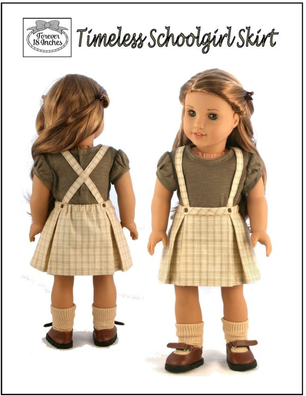 Timeless Schoolgirl Skirt 18  Doll Clothes on Sale - Image 3