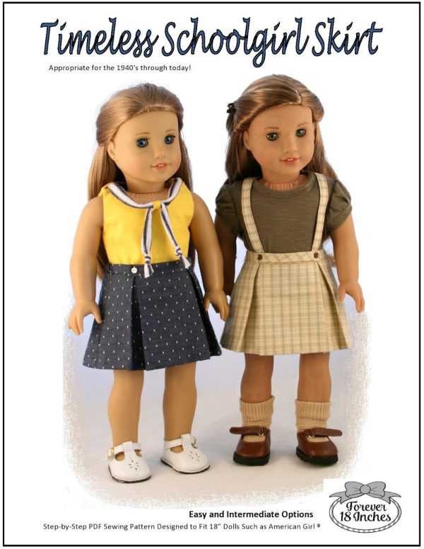 Timeless Schoolgirl Skirt 18  Doll Clothes on Sale