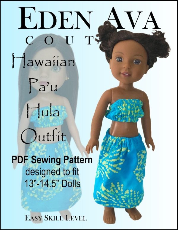 Hawaiian Pa u Hula Outfit for 13-14.5  Dolls Hot on Sale