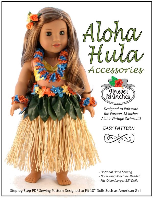 Aloha Hula Accessories 18  Doll Accessory Pattern Supply
