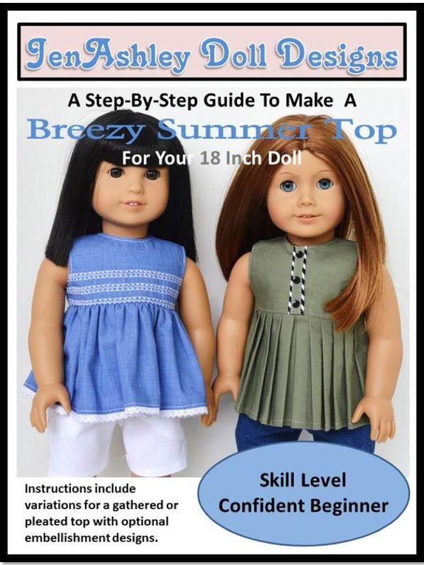 Breezy Summer Top 18  Doll Clothes Pattern Online now