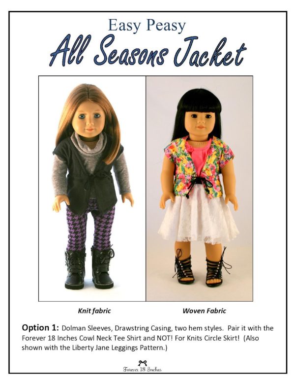 Easy Peasy All Season Jacket 18  Doll Clothes For Sale - Image 2