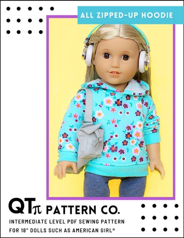 All Zipped Up Hoodie 18  Doll Clothes Pattern For Discount