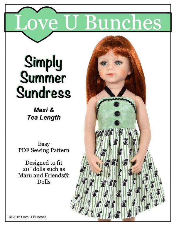 Simply Summer Sundress Pattern for Maru and Friends Dolls Sale