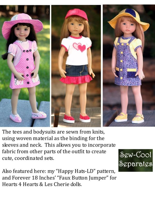 Terrific Lil  Tees Pattern for Little Darling Dolls Supply - Image 3