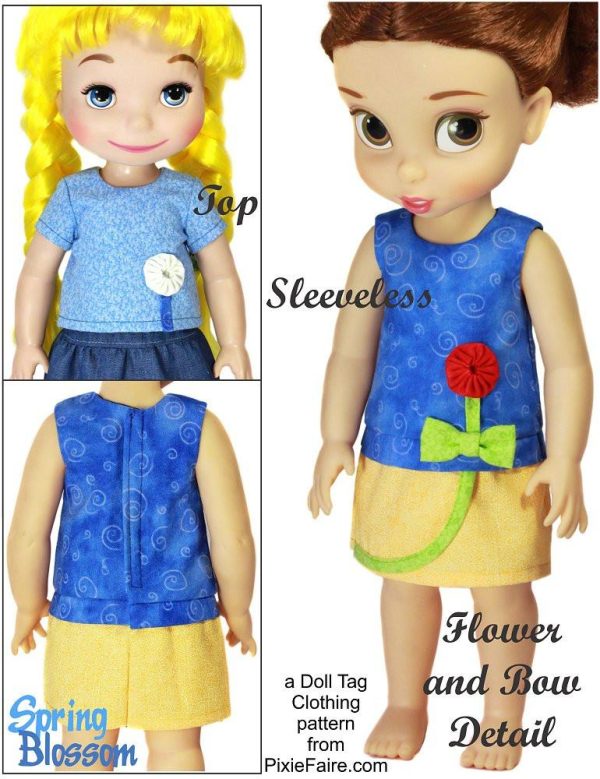 Spring Blossom Pattern for Disney Animator Dolls Fashion - Image 2