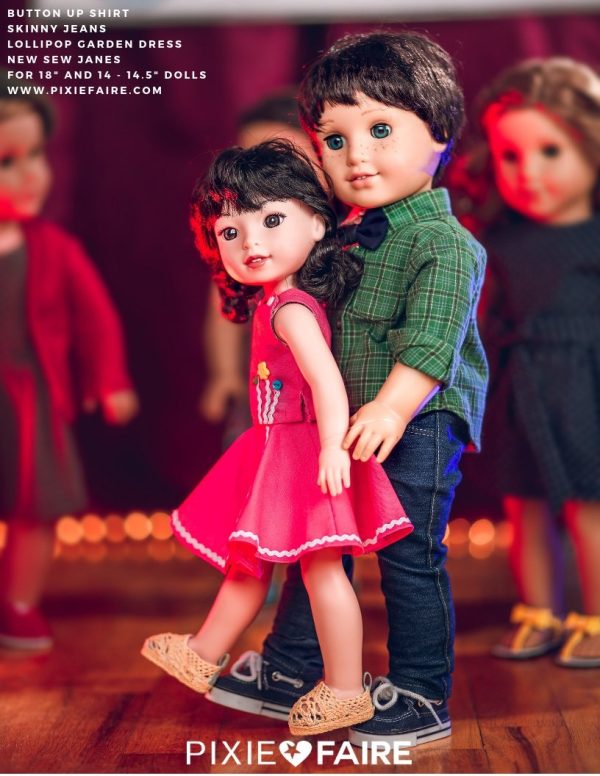 No Sew Janes Shoes 14.5 Inch Doll Shoe Pattern Online - Image 5