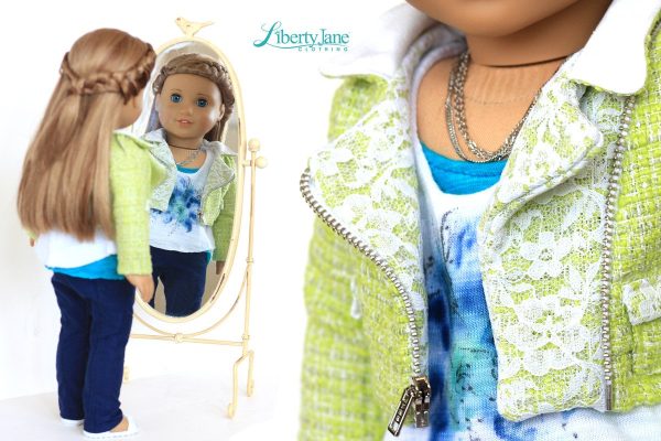 Peleton Jacket 18  Doll Clothes Pattern Online - Image 3