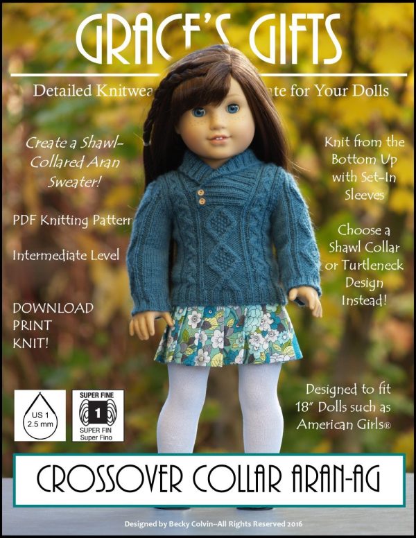 Crossover Collar Aran Knitting Pattern Online Hot Sale