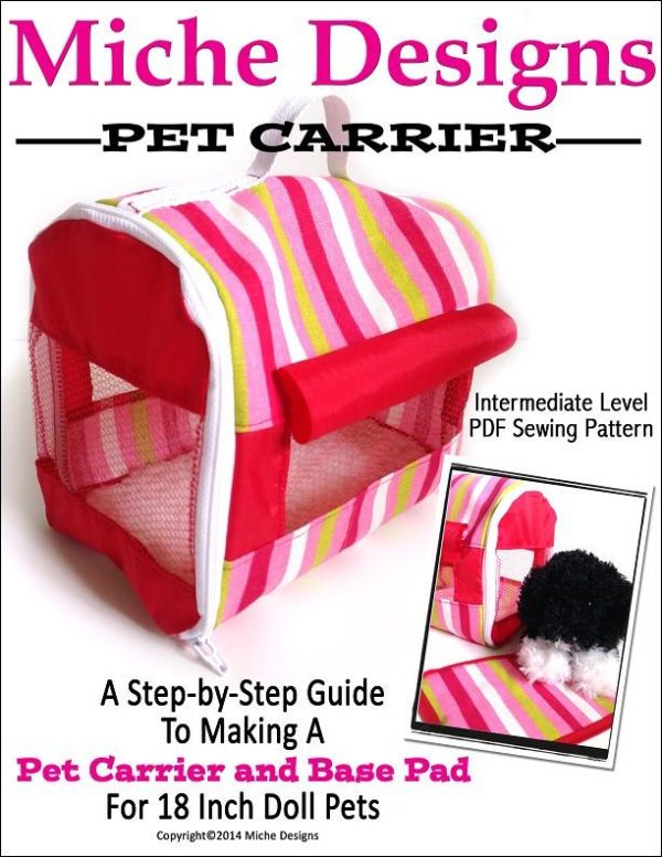 Pet Carrier 18  Doll Accessory Pattern Fashion