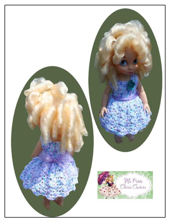 Tumbling Scallops Crochet Pattern for Disney Animator Dolls Discount - Image 2