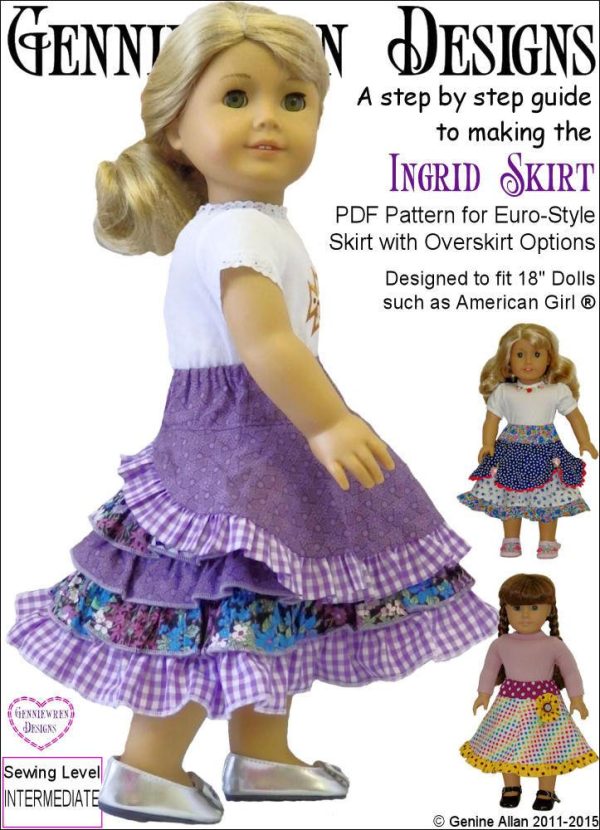 Ingrid Skirt 18  Doll Clothes Online