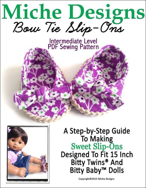 Bow Tie Slip-Ons 15  Baby Doll Shoes Cheap