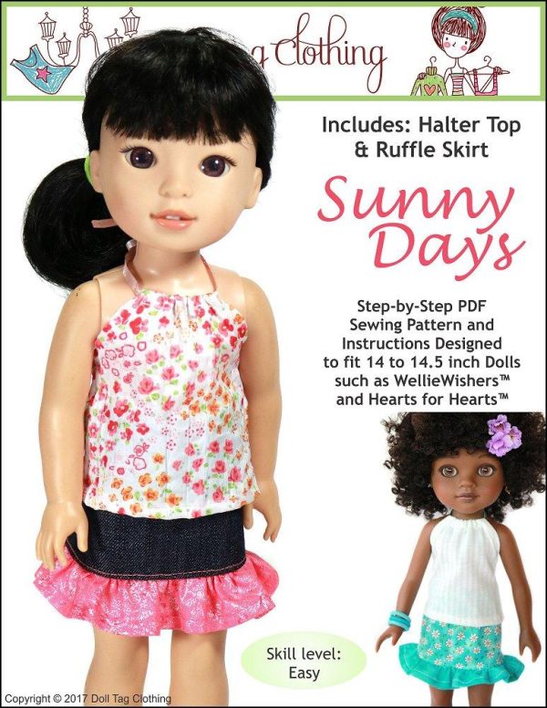 Sunny Days Skirt and Top 14 to 14.5 inch dolls Hot on Sale