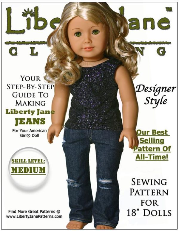 Boot Cut Jeans 18  Doll Clothes Pattern Cheap