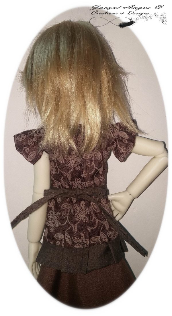 Tea Time Blouse Pattern for MSD Ball Jointed Dolls Fashion - Image 2
