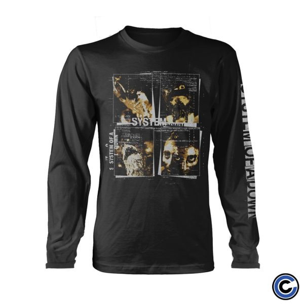 System Of A Down  Face Boxes  Long Sleeve Fashion