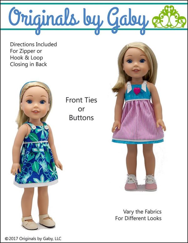 Carly s Dress 14.5  Doll Clothes Pattern Hot on Sale - Image 2