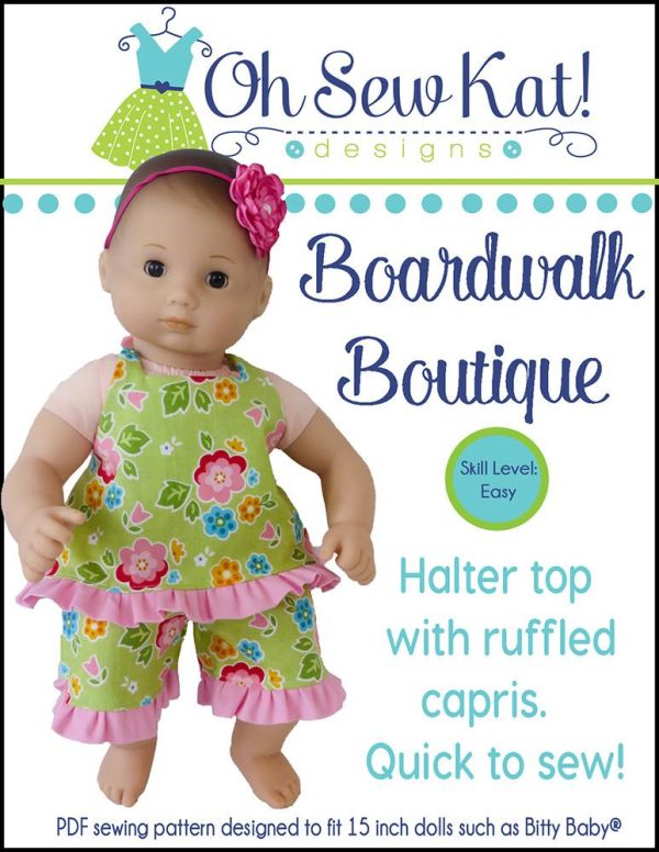 Boardwalk Boutique 15  Baby Doll Clothes Pattern For Discount
