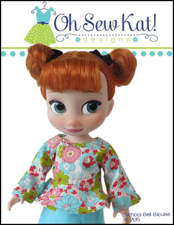 School Bell Blouse Pattern for Disney Animator Dolls Hot on Sale - Image 3