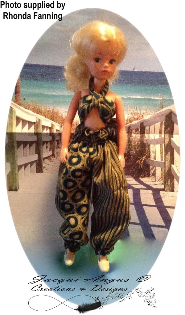 Genie Pants Pattern for 11-1 2  Fashion Dolls For Sale - Image 4
