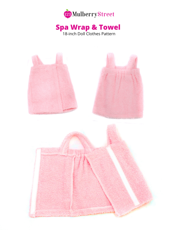 Spa Wrap & Towel 18  Doll Clothes Pattern For Cheap - Image 3