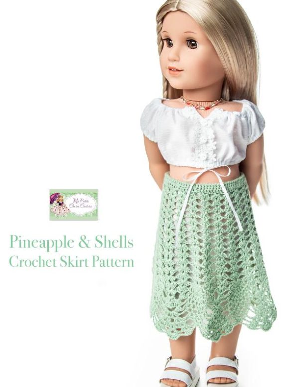 Pineapple and Shells Skirt Crochet Pattern Discount - Image 2