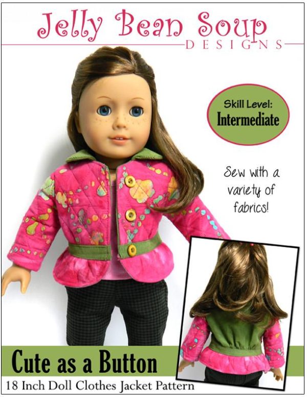 Cute as a Button Jacket 18  Doll Clothes For Cheap