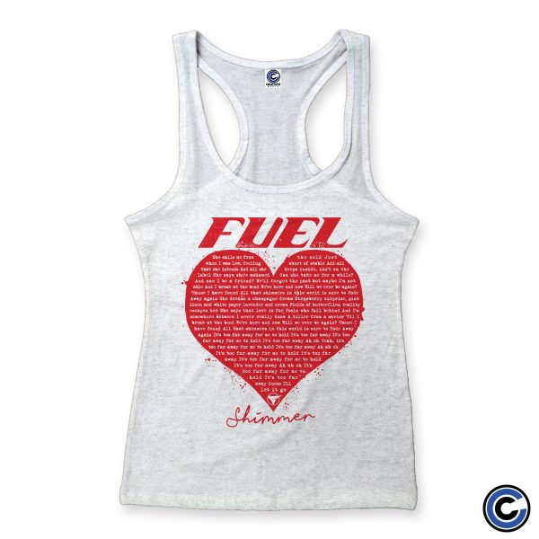 Fuel  Shimmer Heart  Racerback For Discount