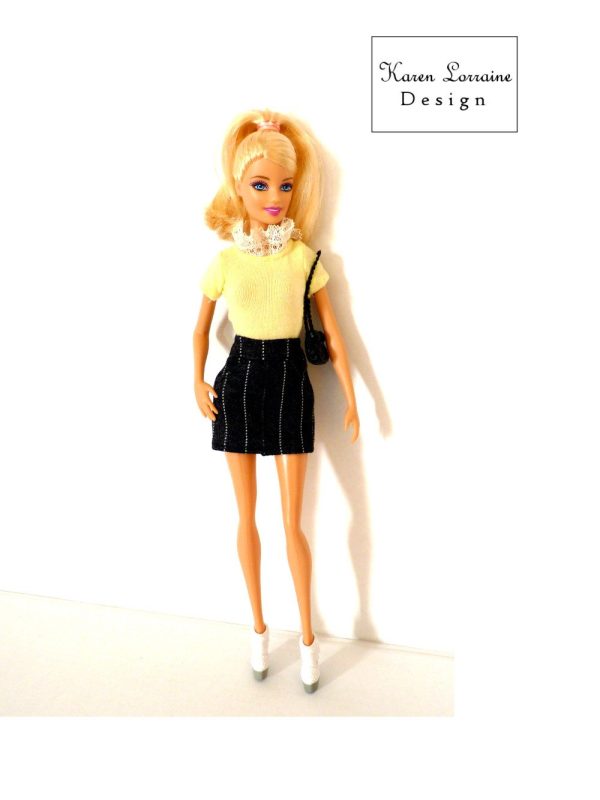 Shanghai Skirt Pattern for 9 -11-1 2  Fashion Dolls For Sale - Image 2