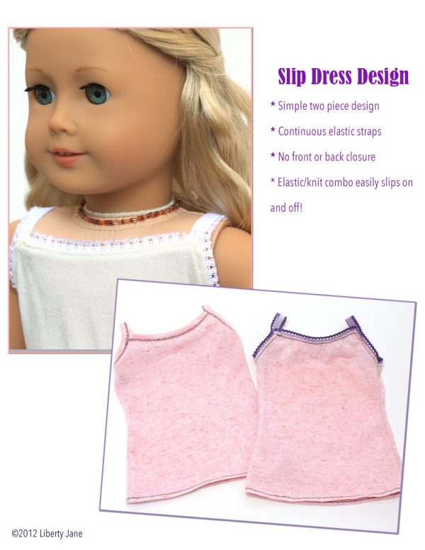 Slip Dress 18  Doll Clothes Pattern Online now - Image 2