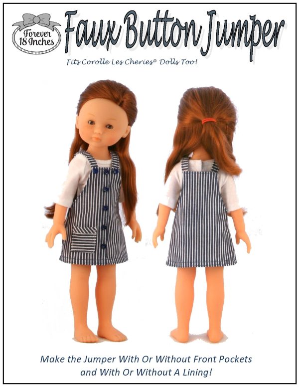 Faux Button Jumper for 13  - 14  Dolls For Discount - Image 2