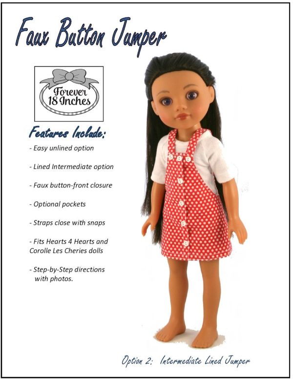 Faux Button Jumper for 13  - 14  Dolls For Discount - Image 4
