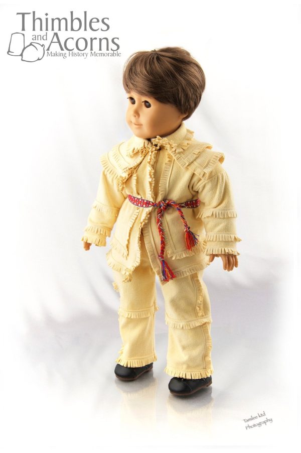 18th Century Hunting Frock 18  Doll Clothes Pattern Supply - Image 2