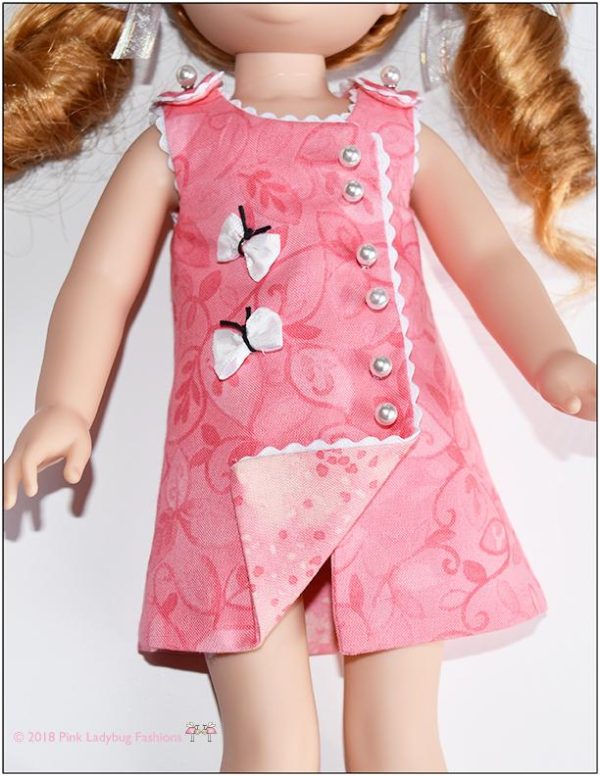 Butterfly Frock 14.5  Doll Clothes Pattern Fashion - Image 3