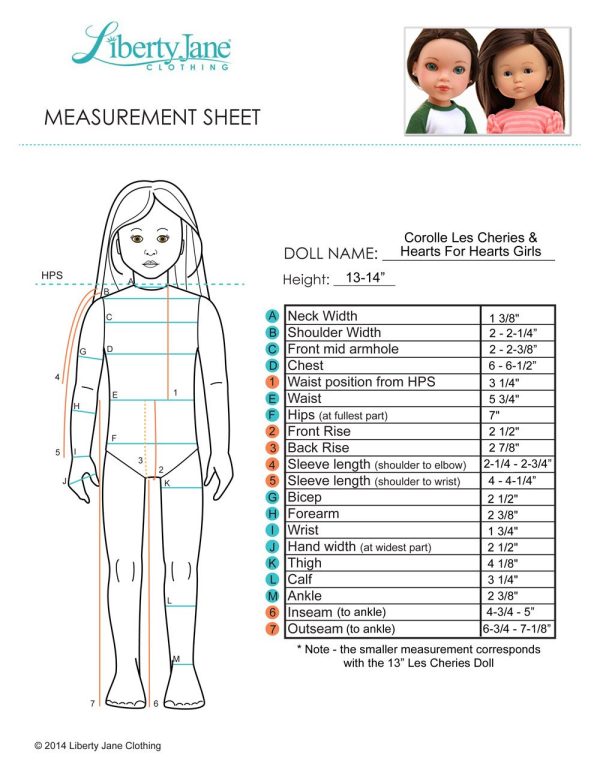 U.K. Holiday Outfit for Les Cheries and Hearts for Hearts Girls Dolls Supply - Image 4