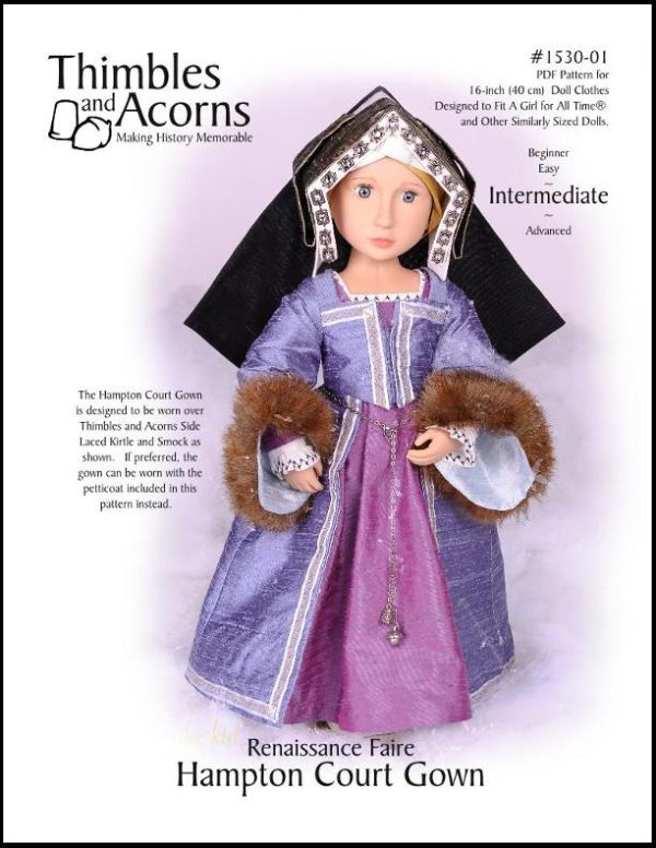 Renaissance Faire Hampton Court Gown for AGAT Dolls Sale