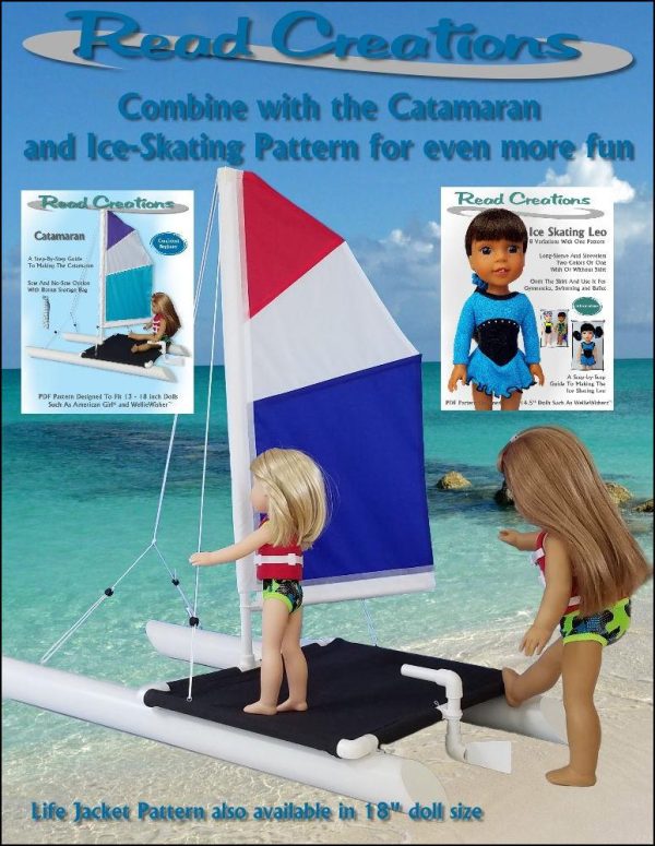 Life Jacket 14-14.5  Doll Clothes Pattern Hot on Sale - Image 4
